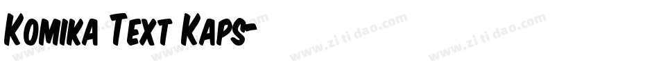 Komika Text Kaps字体转换